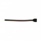 Connecteur départ bandeau led 12 volt rgb + blanc