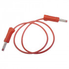 Cordon Silicone Avec Fiches Bananes / Rouge 100Cm