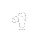 Coude arrondi inox a4