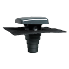 Chapeau de ventilation anthracite UBIFLU 2 tuile adaptateur Multidiam Ø100-110-125-150-160 mm