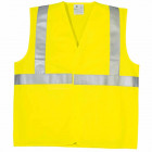 Gilet hv bandes baudrier rétro-réfléchissantes eco classe 2 - mo70206 - Jaune - XL