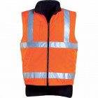 Gilet thermique hv doublé polaire hi-way - mo70510 - Orange - L