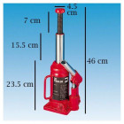 Cric hydraulique bouteille 20 tonnes Ose