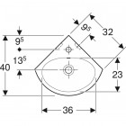 Lave-mains d’angle Bastia blanc