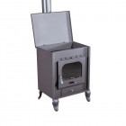 Pôele à bois mod. cuadrada horno