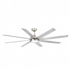 Ventilateur de plafond avec lumière nickel mat century