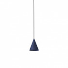 Suspension cuir bleu fada
