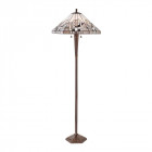 Lampadaire metropolitan, verre et laiton