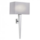 Applique moreto, chrome, avec abat-jour
