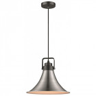 Suspension nickel satiné clacton 1 lumières