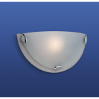 Applique champagne, acier satiné et verre