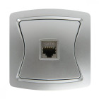 Debflex - 363787 - divine prise rj45 aluminium