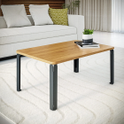 Pied DECO-GEM pour table basse en acier Jaspe, H.39 cm