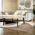 Lot de 2 pieds profilés DECO-GEM pour table basse en acier à visser Opale, H.39 cm