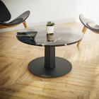 Pied central DECO-GEM pour table basse en acier à visser Zircon, H.39 cm