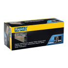 Agrafes en fil plat galvanisés n° 606/30 mm - 4000 pièces - Boite en carton - RAPID-ISABERG - 466301040
