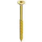 Boite 100 Vis HECO Fix-Plus filetage partiel - zingué jaune tête fraisée Torx - Ø6x80 - 44056 