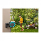 Dévidoir automatique mural gardena rollup m/l - 25 m - bleu - 18620-20