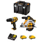 Dewalt kit d12k205 (dcs512 dcd706 2 x 3,0 ah dcb107 tstak vi)