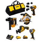 Dewalt kit d12k502 (dcs512 dcs312 dcd703 dch072 dcf901 1 x 3,0 ah 1 x 5,0 ah dcb107 sac)