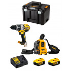 Dewalt kit dwk225 (dcd996 dwh161 2 x 5,0 ah dcb115 tstak vi)