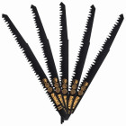 Lame de scie sabre HCS pour la coupe du bois - 240 mm - Jeu de 5 pièces - DEWALT - DT2352-QZ