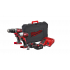 Lot 18V perceuse visseuse M18 BPD + visseuse à choc M18 BID-0 MILWAUKEE - 2 batteries M18 B4 + 1 chargeur M12 18C - 4933459785 