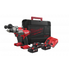 Lot 18V perceuse visseuse M18 ONEPD-0 + boulonneuse M18 ONEIWF12-0 MILWAUKEE  - 3 batteries M18 B5 + chargeur M18 FC + coffret - 4933459357