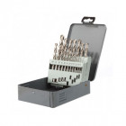 Diager coffret métallique 19 forets hss meulé pro d. 1 à 10 mm 745d