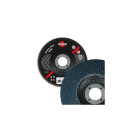 Disque à lamelles zirconium plat pour Inox - D. 115 Gr. 40 - LEMAN - 2211540