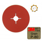 Disque fibre 3m 985 c diamètre 127 grain 80 x 1