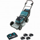 Tondeuse auto-tractée 36V 2 x 18V Li-Ion 5 Ah MAKITA 4 batteries - DLM533PT4