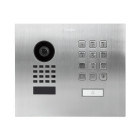 Portier vidéo ip avec 1 bouton d'appel porte-étiquette et clavier à code - encastrable - doorbird d1101kh eau salée