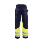 Pantalon multi-normes Marine/Jaune fluo Blaklader 14781514 - Taille au choix 