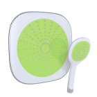 Douche de tête carrée et douchette à main picots anticalcaires - GREEN SHOWER CONCEPT Aurlane - COL035