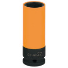 Douille 1/2" orange 22mm