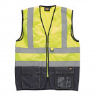Gilet jaune de sécurité haute visibilité bicolore dickies 