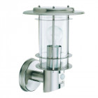 Applique outdoor lights avec détecteur, en acier inoxydable et polycarbonate
