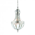 Suspension vienna, nickel et verre, 1 ampoule