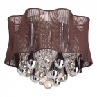 Plafonnier chromé elegance 5 ampoules 33 cm