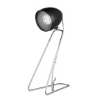 Lampe led desk partners, noir, chrome