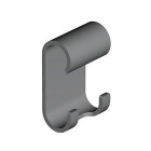 Porte serviette mural fixe en laiton chromé serie miami à fixer ou à coller