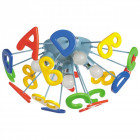 Plafonnier bleu kinder 5 ampoules 21 cm