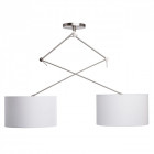 Suspension chromée megapolis 2 ampoules 148 cm Suspension chromée megapolis 2 ampoules 148 cm