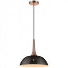 Suspension noir mat cambridge l30 1 lumières