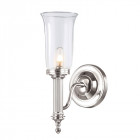 Applique carroll2, nickel poli et verre