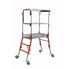 Echafaudage roulant aluminium anodise télescopique 7 hauteurs TELETOWER - DUARIB - 30100600
