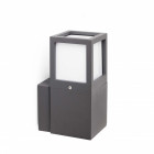 Aplique murale de jardin gris foncé onze 1 ampoule