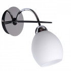 Applique murale noire megapolis 1 ampoule 25 cm