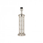 Base de lampe newton, cristal et nickel (sans abat-jour)
